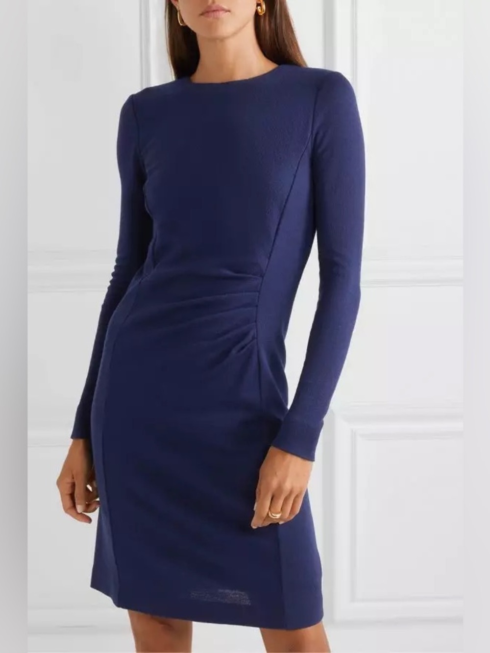 MAX MARA Colimbo Ruched Wool-Crepe Dress